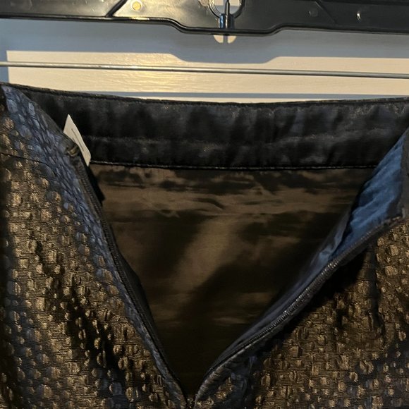 J Crew Cocoa Brown Jacquard Skirt Size 4 - Picture 5 of 5